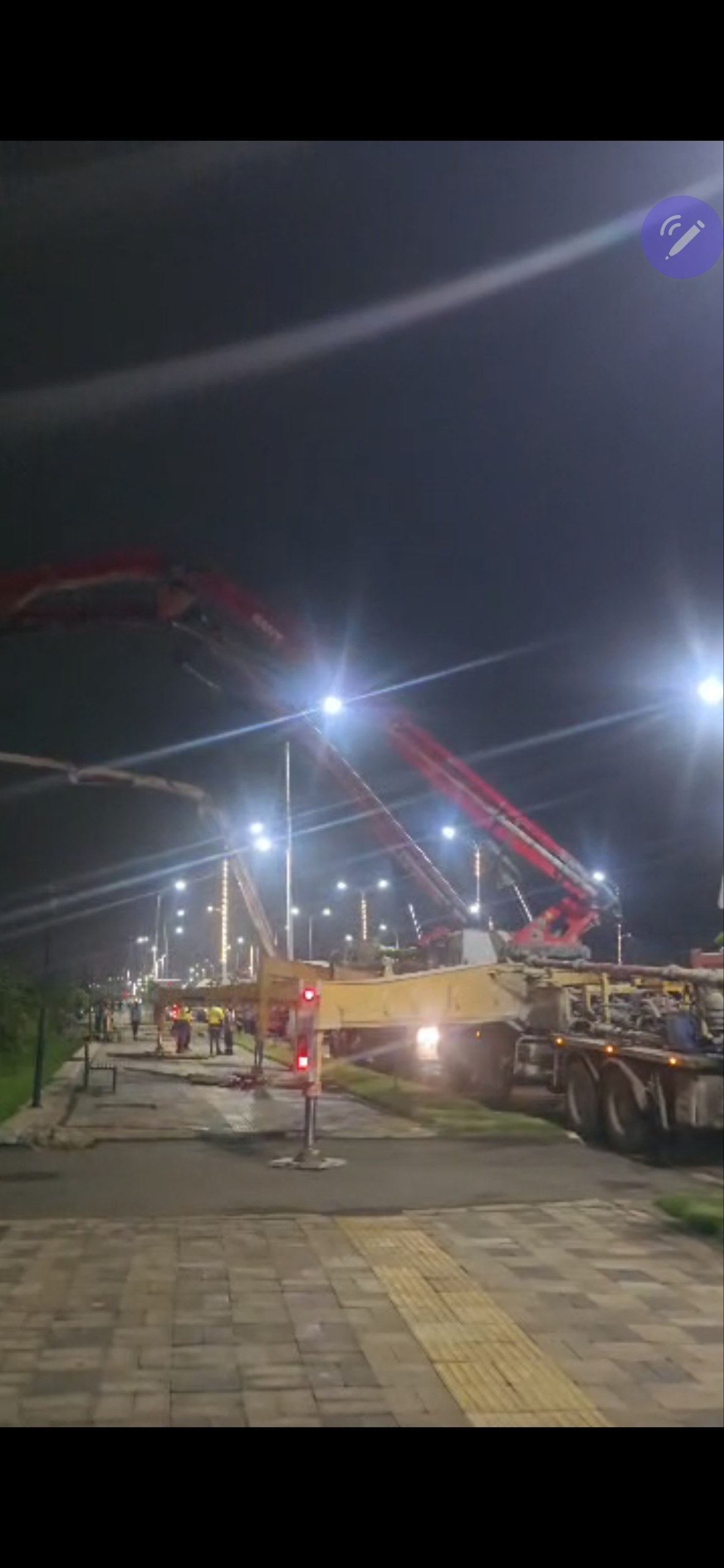 HIBR Apartment Association night concrete work