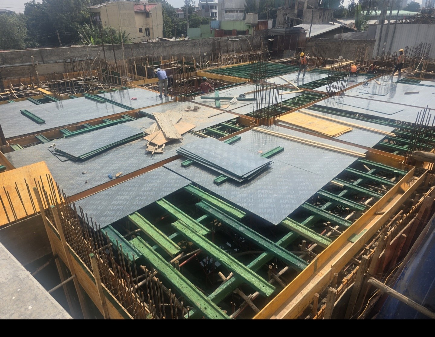 HIBR Apartment Association slab formwork progress